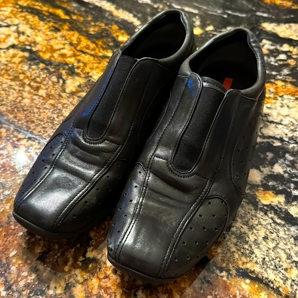 Black Prada slip on shoes Vintage sneakers - Picture 1 of 9